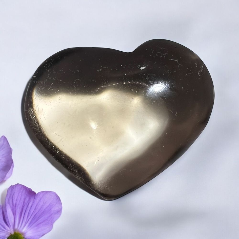 Smoky Citrine Heart Carving